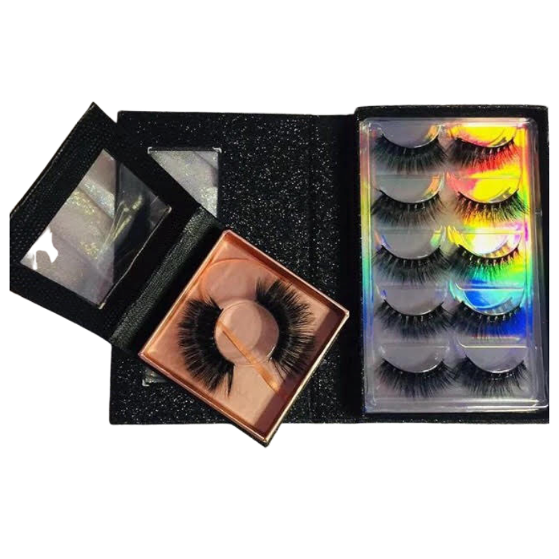 Eyelash Custom Packaging - Glitter Black