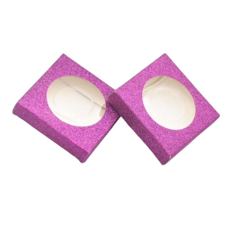 3D Mink Lash Box with Logo - Pink Glitter